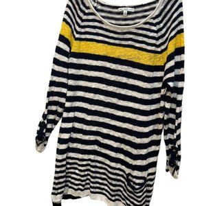St. Tropez RESORT Cruise French Breton Nautical stripe knit sweater top …